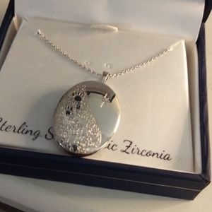 Sterling silver locket necklace